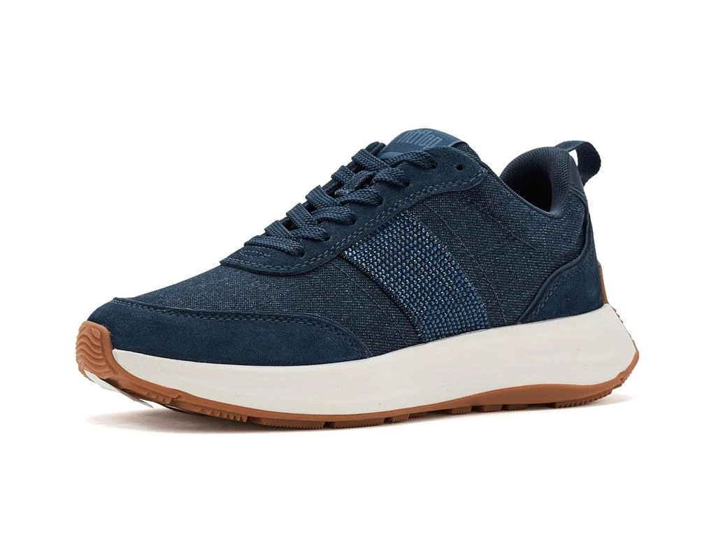 FitFlop F-mode Flow Crystal Denim/Suede Sneakers