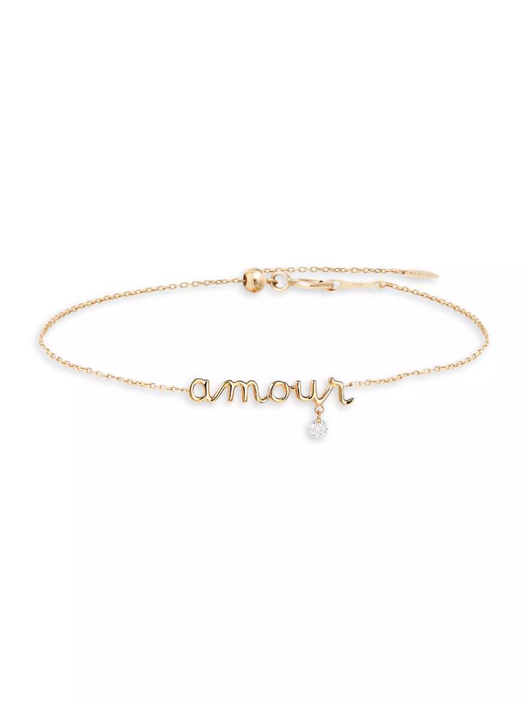 Persée 18K Yellow Gold & Diamond 'Amour' Bracelet