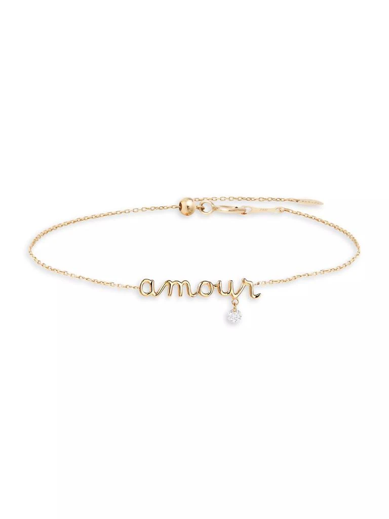 Persée 18K Yellow Gold & Diamond 'Amour' Bracelet 1