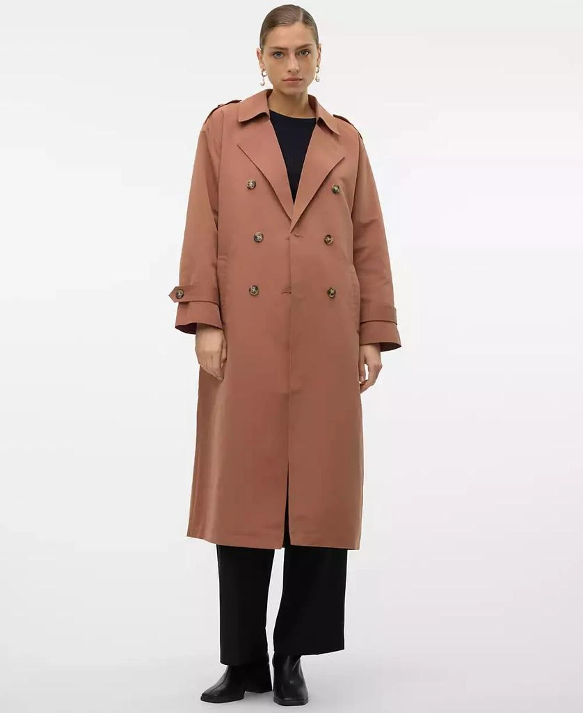 VERO MODA Women's Chloe Belted Trench Coat 3
