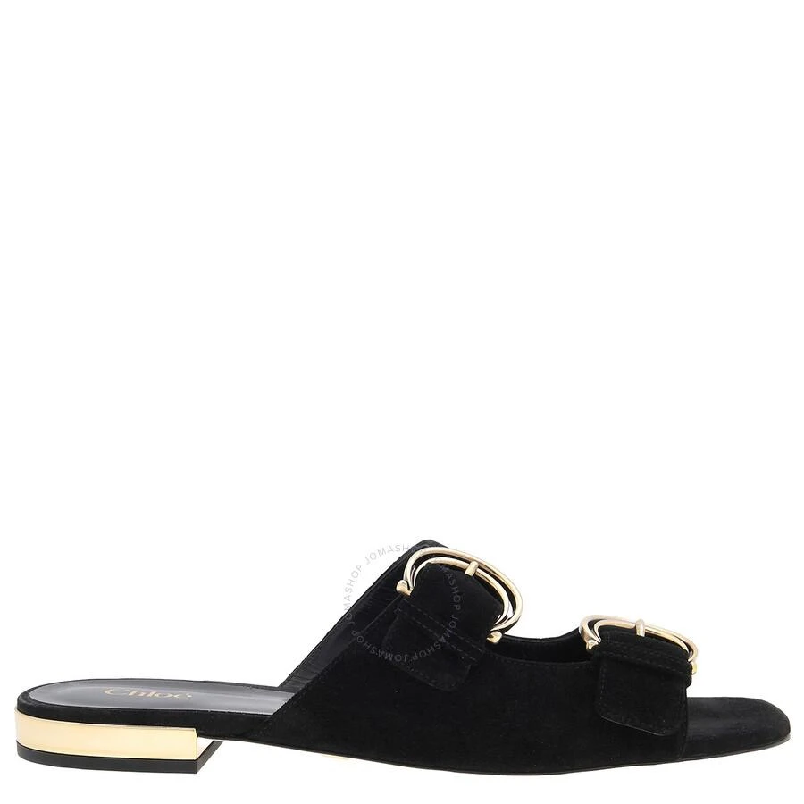 Chloé Chloe Alize Calf Suede Flat Sandals, Brand Size 40 ( US Size 10 ) 1