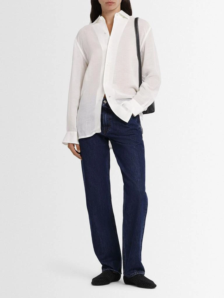 Totême Low Rise Straight Cotton Denim Jeans 1