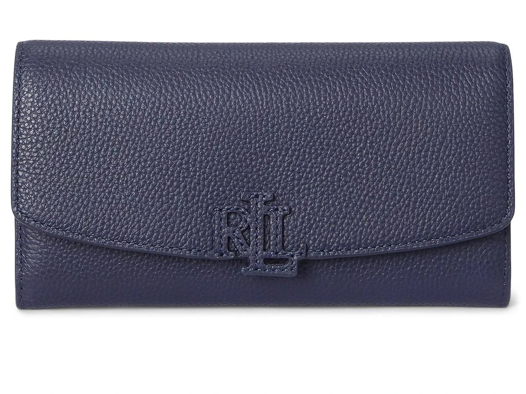 Ralph Lauren Pebbled Large Cameryn Flap Wallet 1