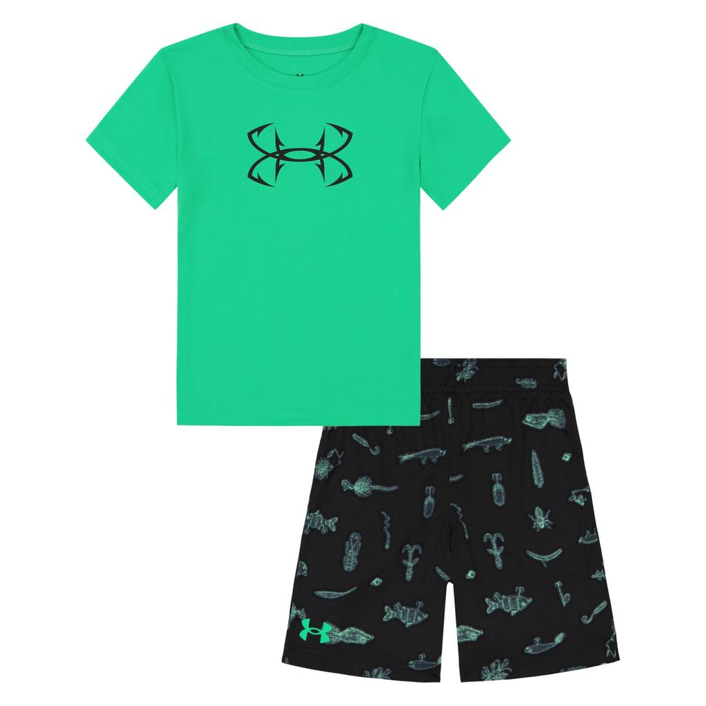Under Armour Kids Hook Logo Lures Short Set (Little Kid)