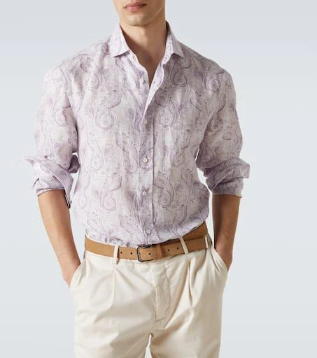 Brunello Cucinelli Printed linen shirt 7