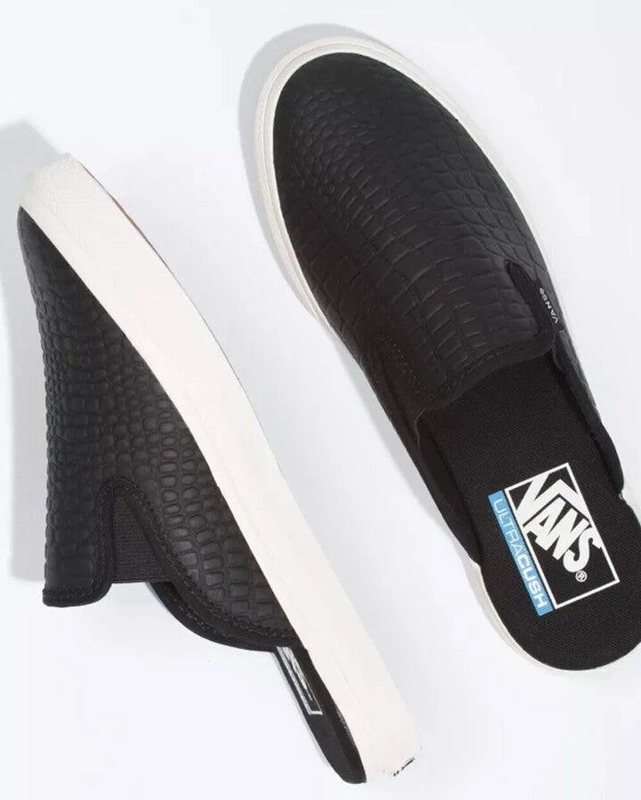 Vans Classic VN0A4P3UVYE Mule Men's Black Leather Slip On Casual Shoes JOBB1993 2