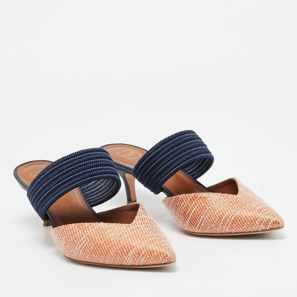Malone Souliers Malone Souliers Orange Raffia Maisie Mules Size 39 4