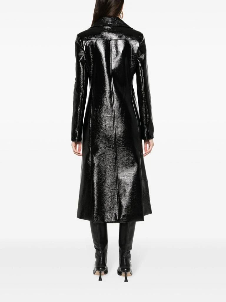 Courrèges Mid-Length Faux Leather Patent Coat 4