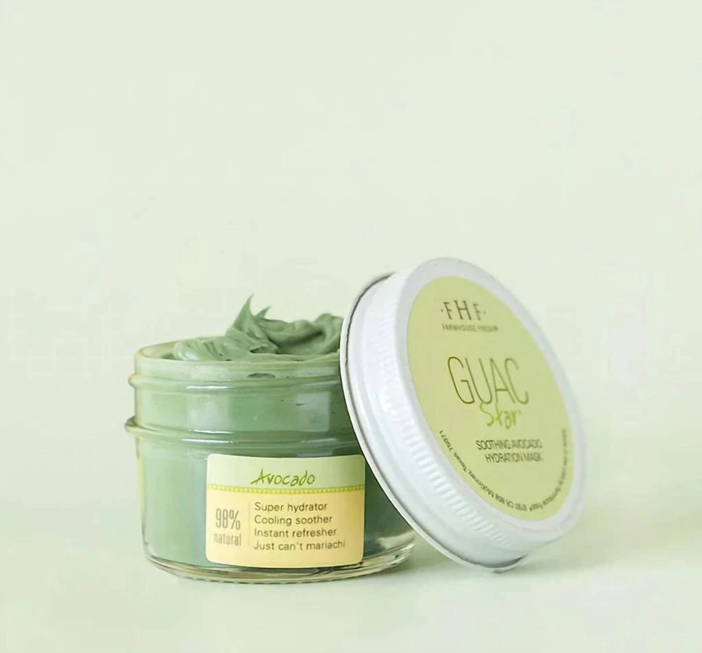 FarmHouse Fresh 4 Oz. Guac Star Soothing Hydration Mask In Avocado 1