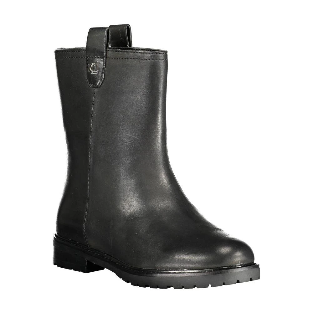 Ralph Lauren Black Leather Women Boot 3