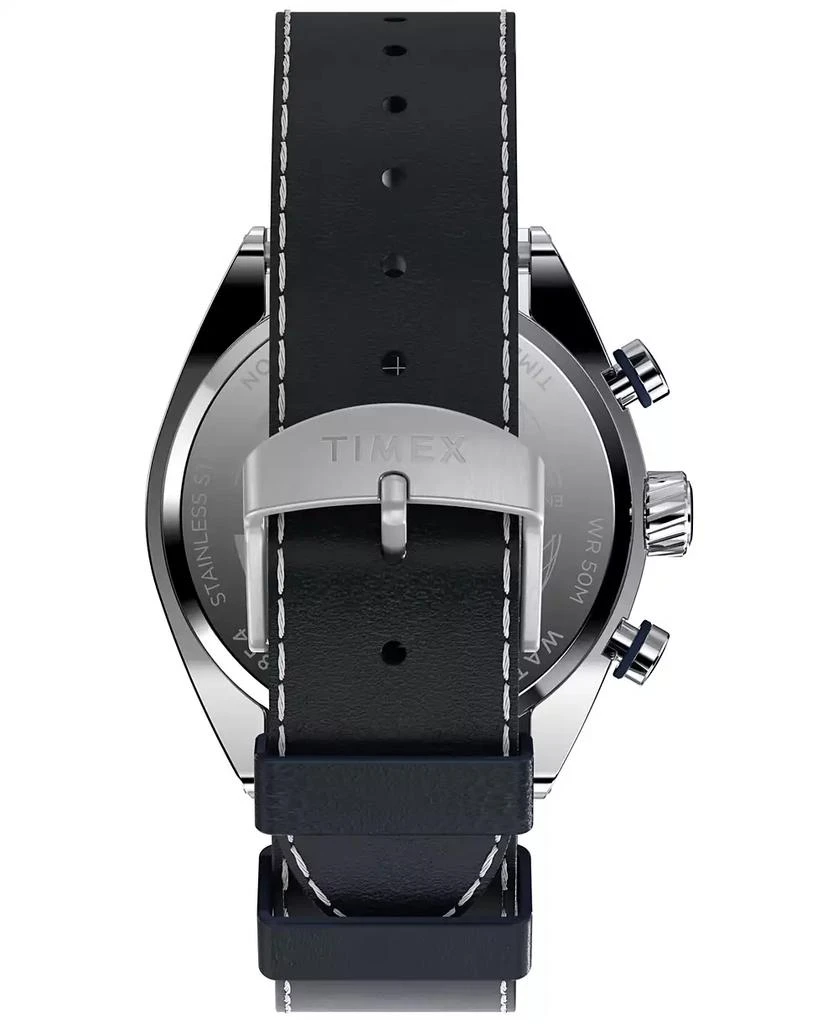 Timex Men's Quartz Analog Blue Leather Watch, 42mm 3