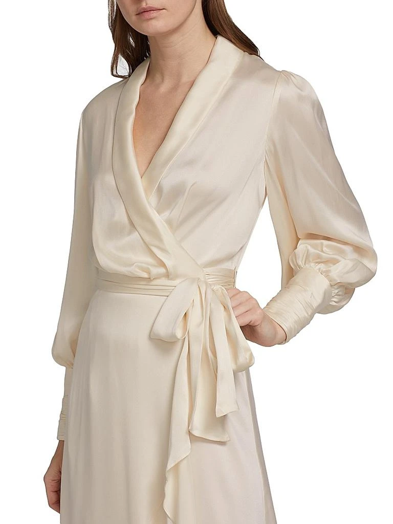 Zimmermann Silk Wrap Midi-Dress 6