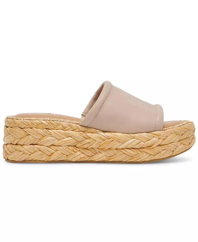 Dolce Vita Women's Chavi Raffia Flatform Slide Sandals 2