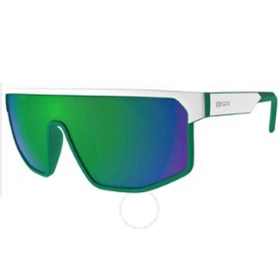 Body Glove BG 25 400 Green Mirror Shield Unisex Sunglasses 10269479.FMR GRNGRN