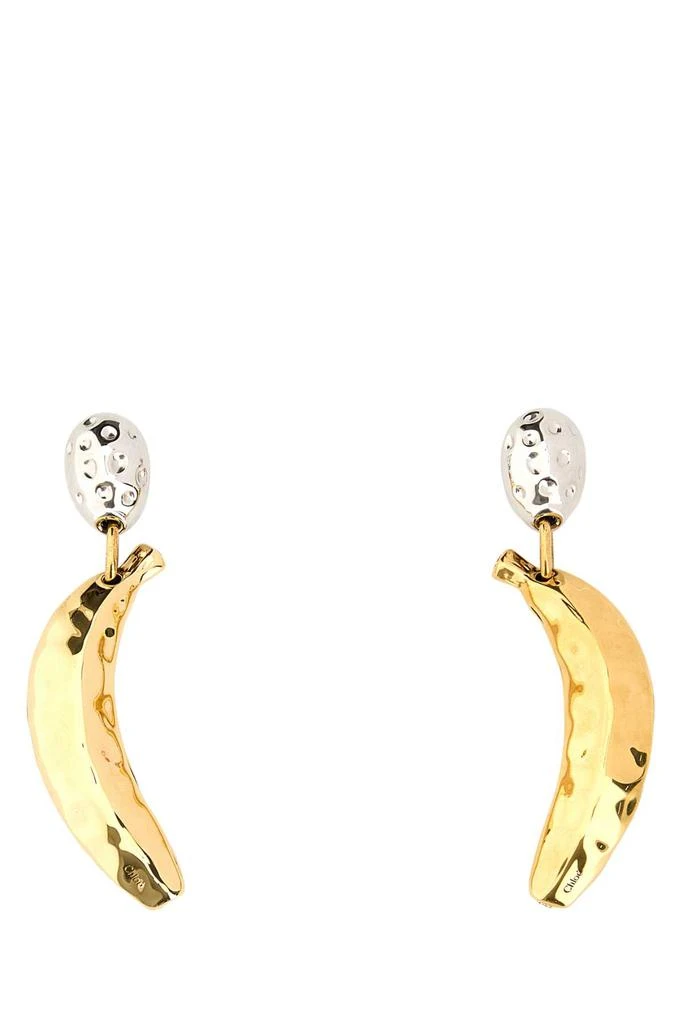 Chloé Two-tone Metal Chloã© Bananas Earrings 1