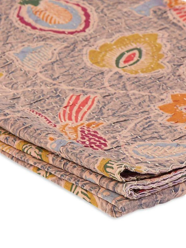 TAJ HOTEL Taj Hotel Kantha Cotton Throw 3