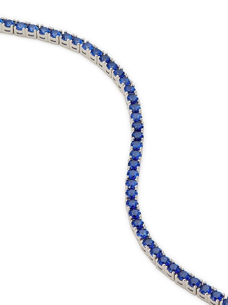 Adriana Orsini Loveall Sterling Silver 
Faux Sapphire Bracelet 4