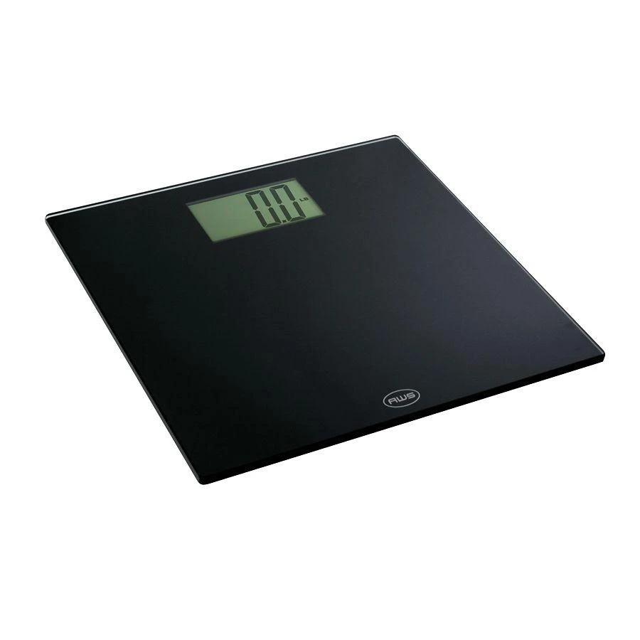 American Weigh Digital Glass Top Bathroom Scale Large Display 1