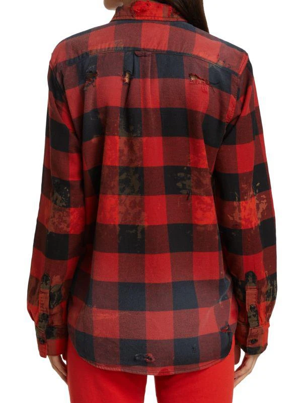 NSF Axel Distressed Plaid Shirt 2
