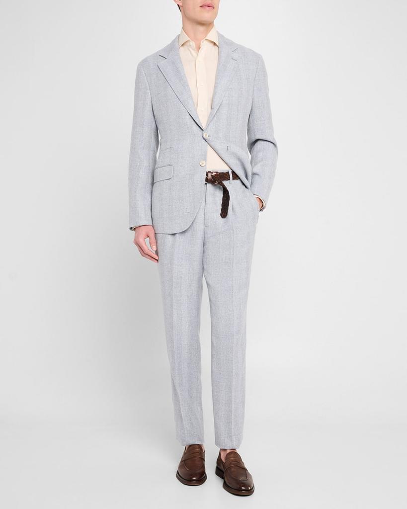 Brunello Cucinelli Men's Cavallo Chevron Suit