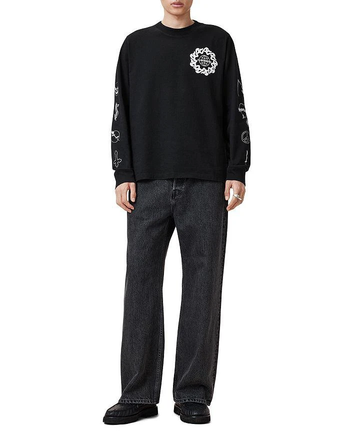 ALL SAINTS Orbital Graphic Print Long Sleeve Tee 3