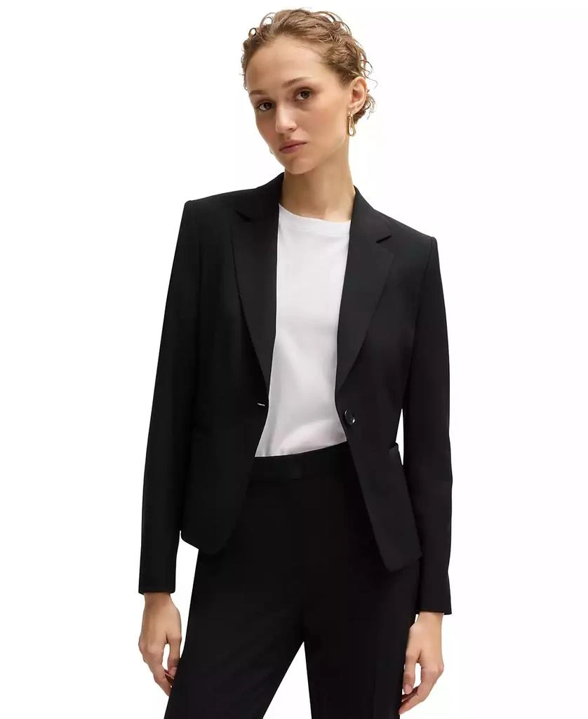 Hugo Boss Women's Regular-Fit Button-Up Jacket 1