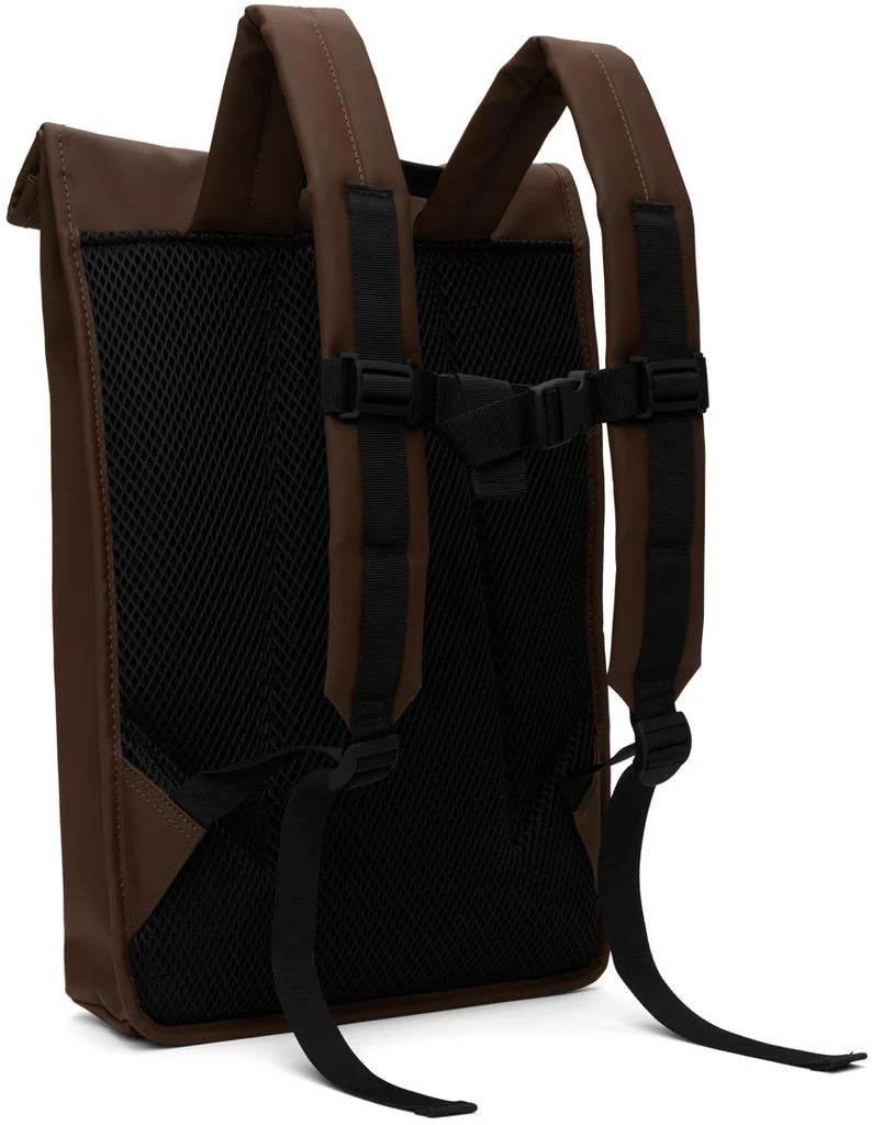RAINS Brown Rolltop Rucksack Backpack 3