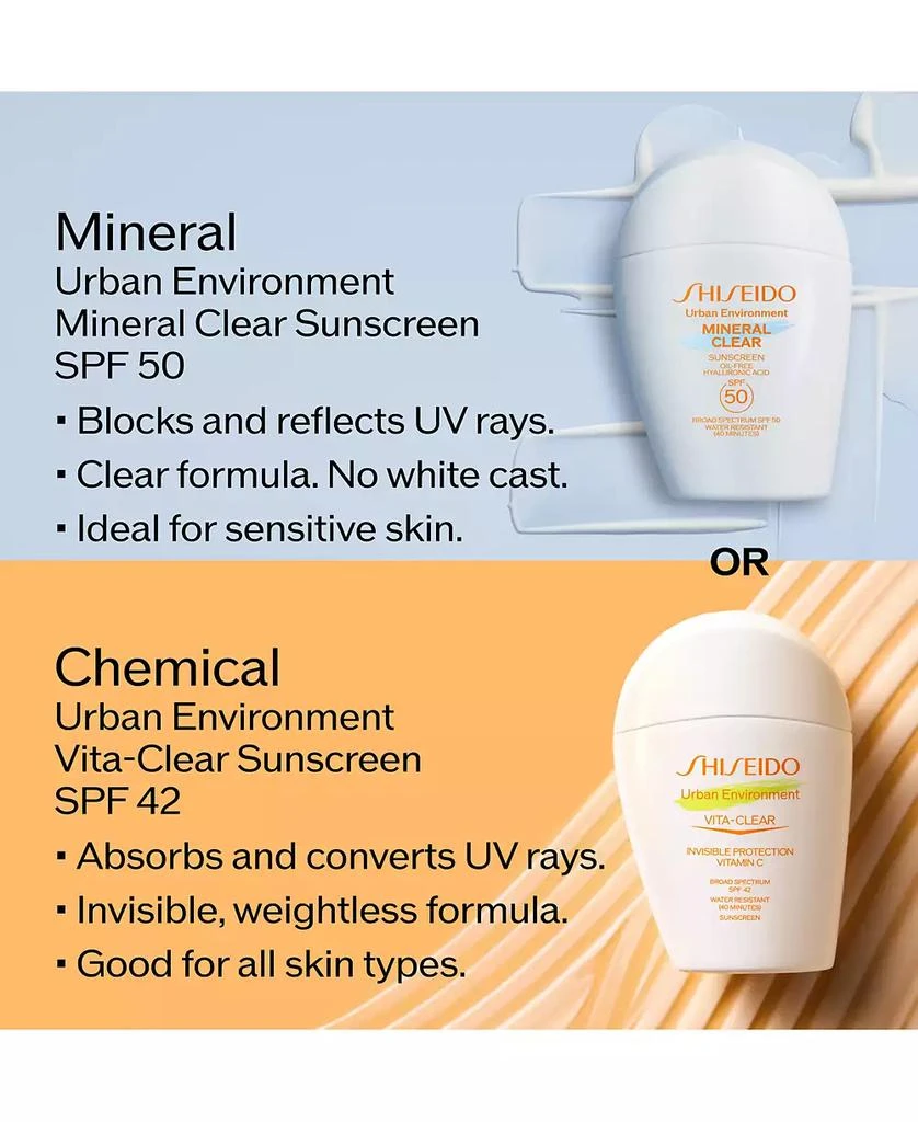 Shiseido Urban Environment Mineral Clear Sunscreen SPF 50 8