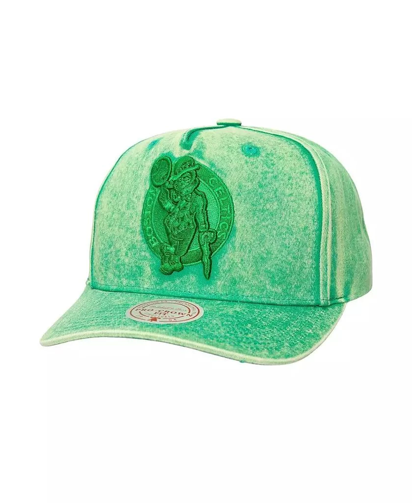 Mitchell & Ness Men's Green Boston Celtics Washed Out Tonal Logo Snapback Hat 1