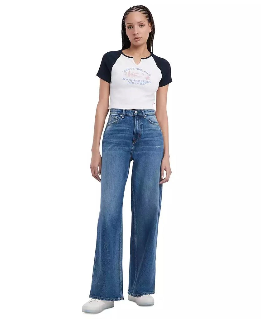 Tommy Jeans Women's Slim Vintage Prep Cropped T-Shirt 4