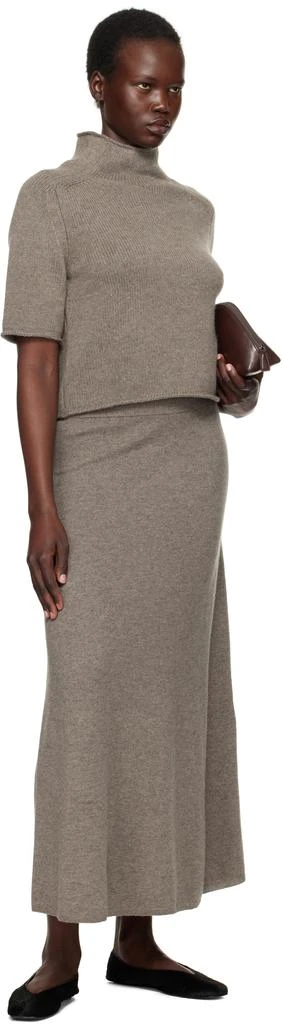 Lisa Yang Taupe Fride Turtleneck 4