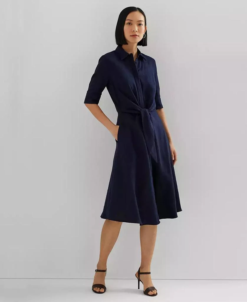 Ralph Lauren Women's 100% Linen Shirtdress 1