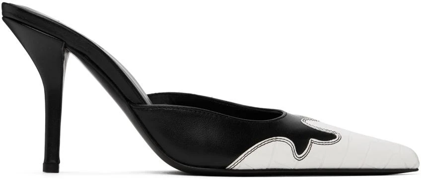 Miaou Black & White GIABORGHINI Edition June Mules 1