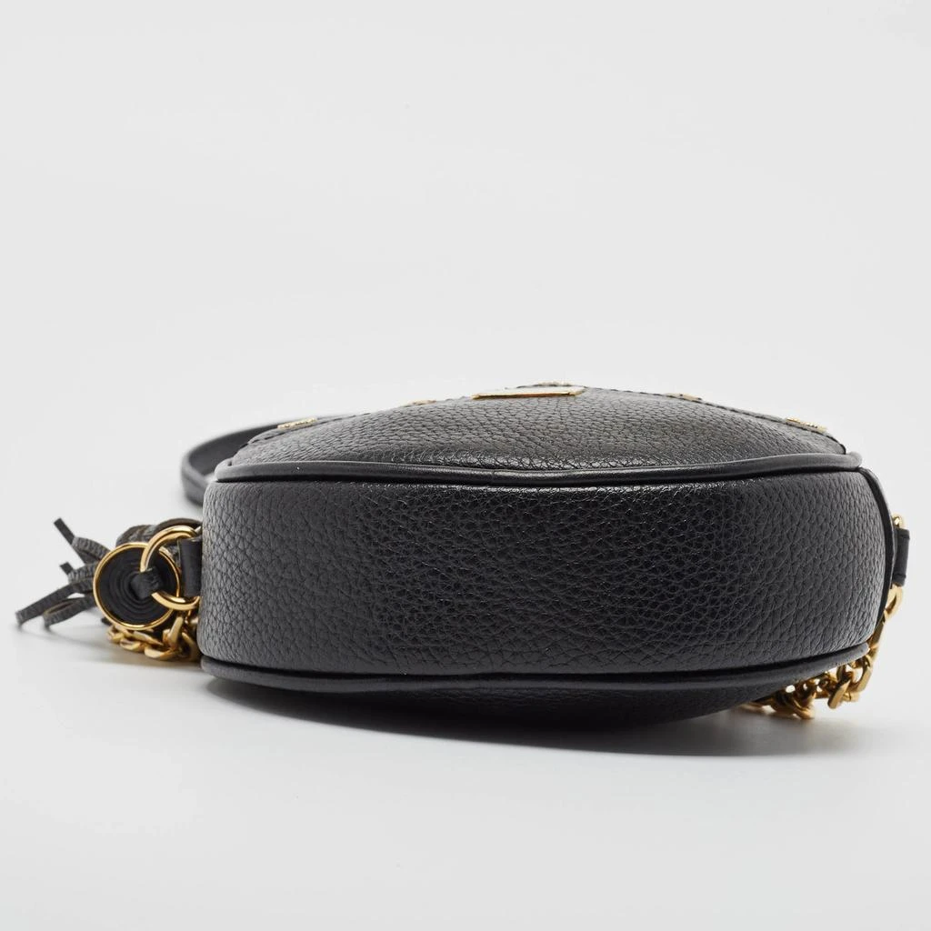 MCM MCM Black Leather Round Crossbody Bag 7
