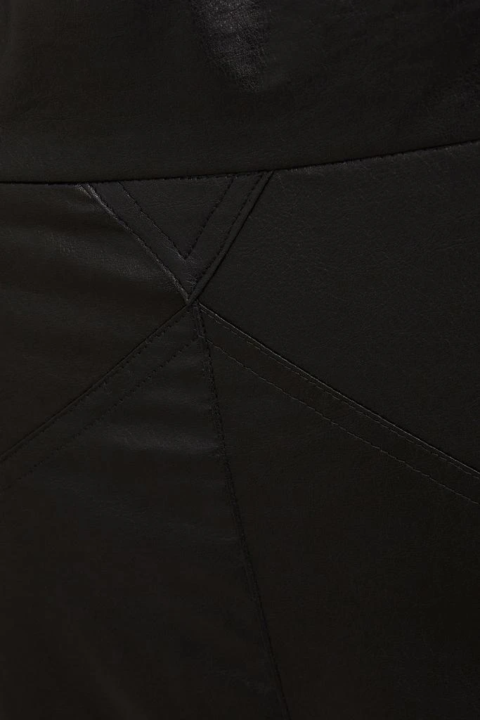 Isabel Marant Domi modal-blend faux leather midi skirt 4