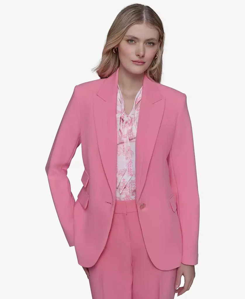 Karl Lagerfeld Paris Women's Single-Button Blazer 5