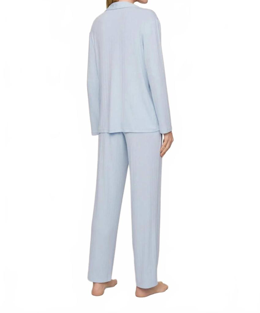 Shop Women's Gisele Ribbed Long Pj Set In Nantucket Breeze on Sale