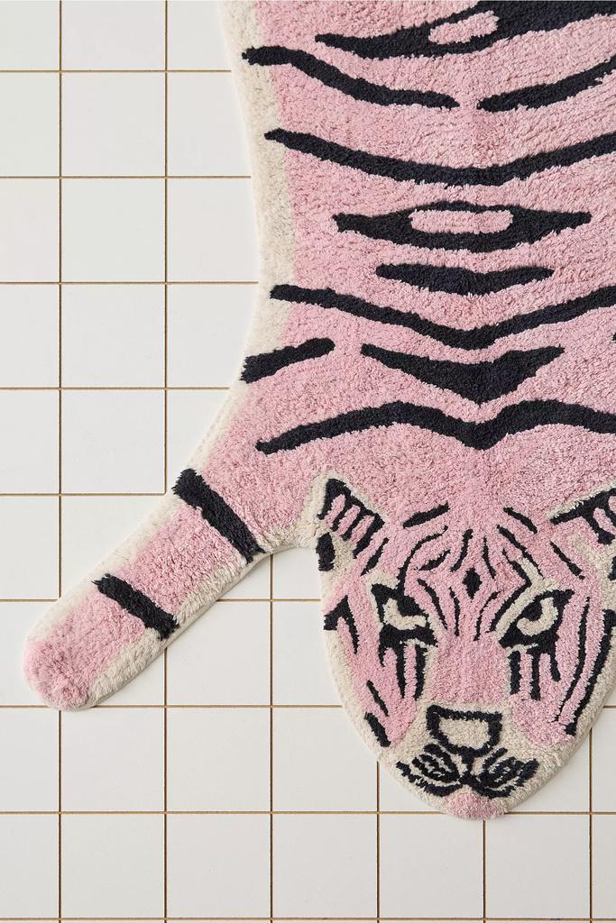 Tiger Shape Tufted Bath Mat - Thumbnail 2