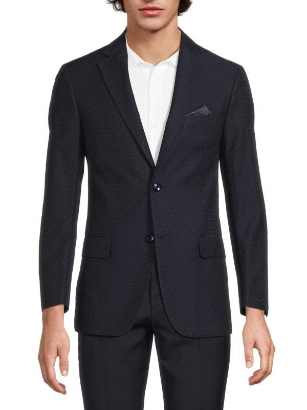 Robert Graham Jacquard Textured Modern-Fit Blazer