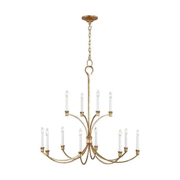 C&M by Chapman and Myers Chapman & Myers Westerly Large 12 Light Chandelier 1