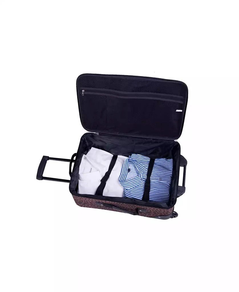 American Flyer Animal Print 5 Piece Spinner Luggage Set 7