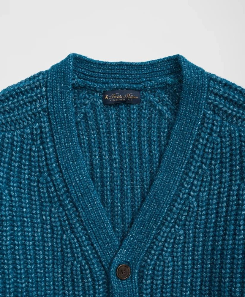 Brooks Brothers Alpaca-Wool Blend V-Neck Cardigan in English Rib 2