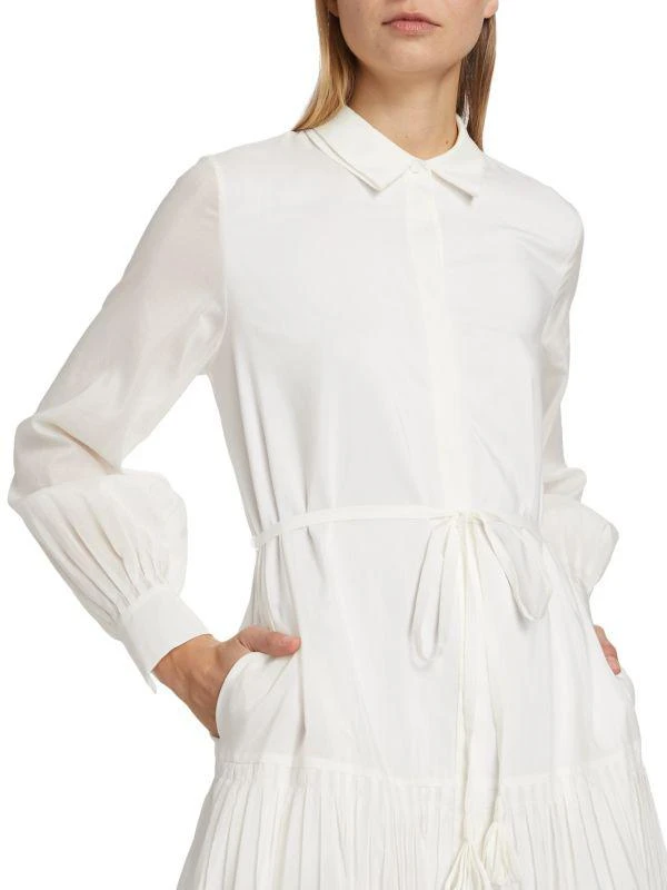 Kobi Halperin Viola Tie-Waist Cotton & Silk Minidress 4