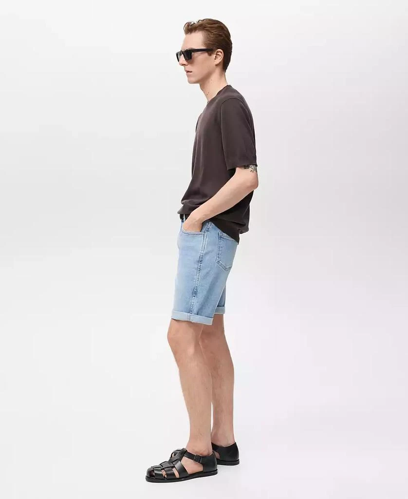 Mango Men's Slim-Fit Denim Bermuda Shorts 4