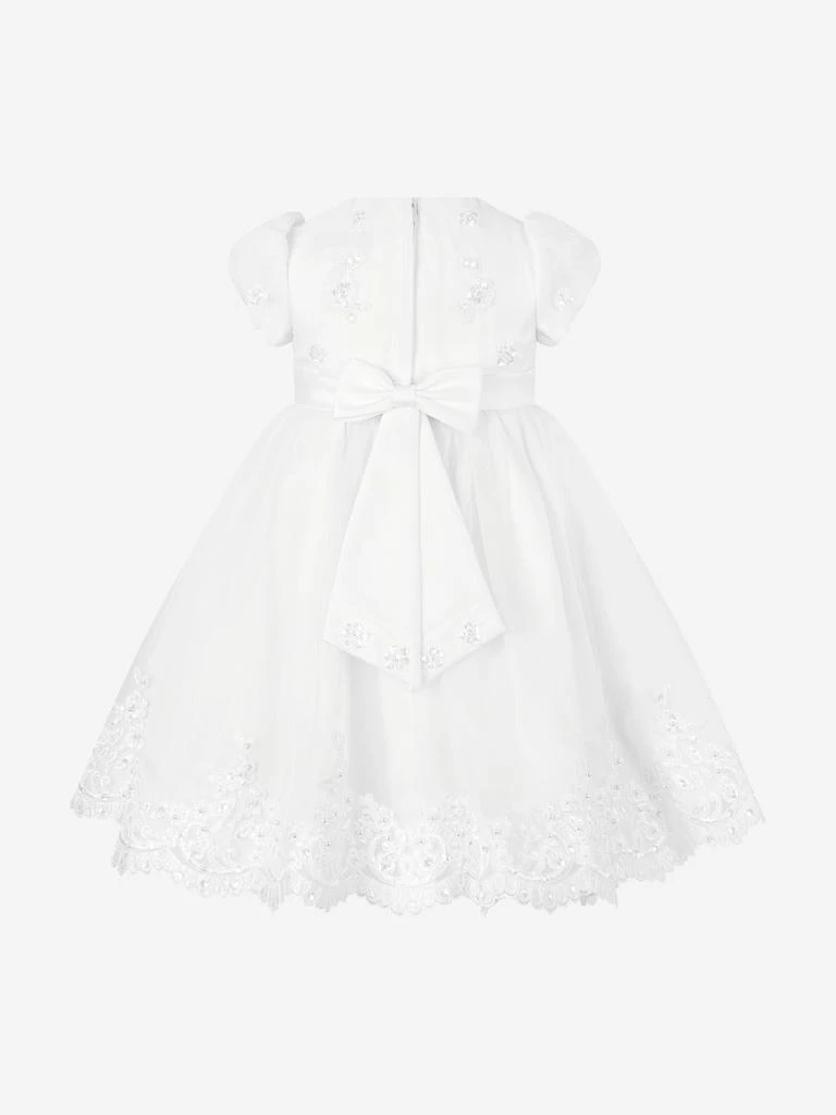 Sarah Louise Sarah Louise Girls Ceremonial Ballerina Length Dress in White 3