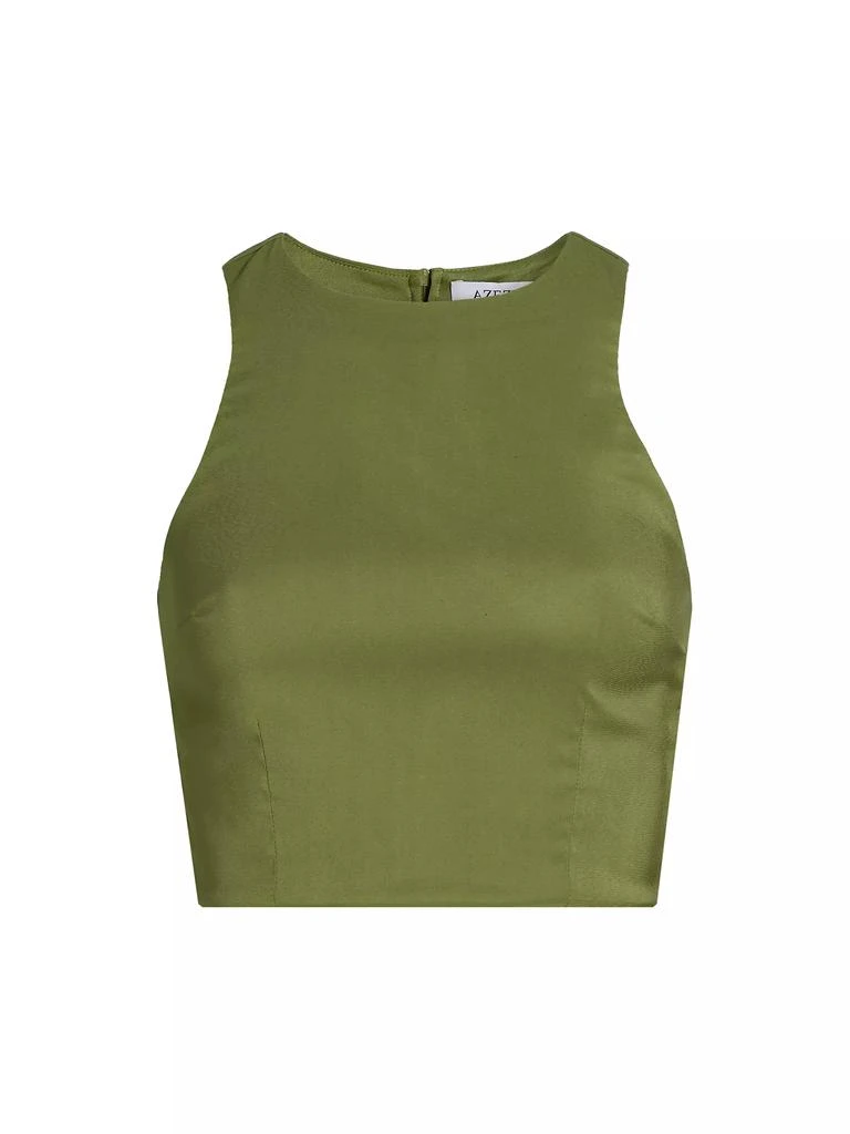 Azeeza Lina Satin Crop Top 1