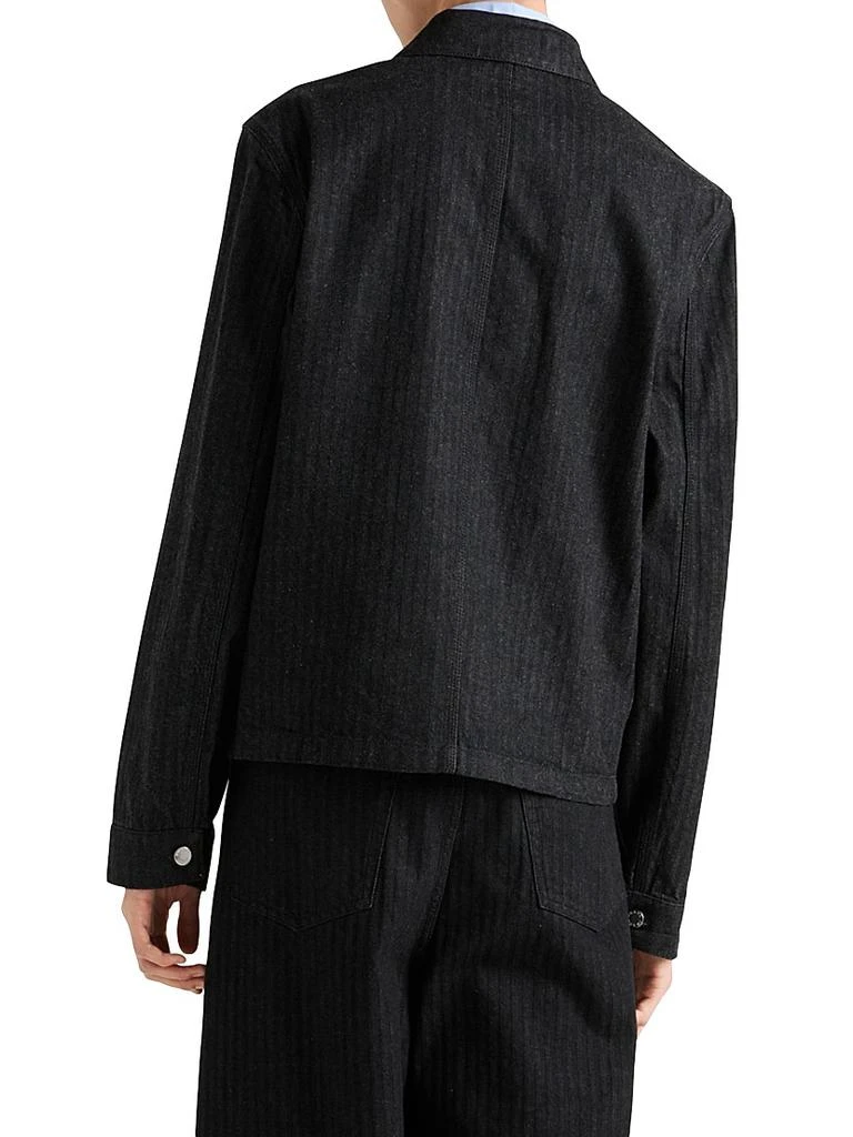 Prada Chevron Denim Blouson Jacket 3