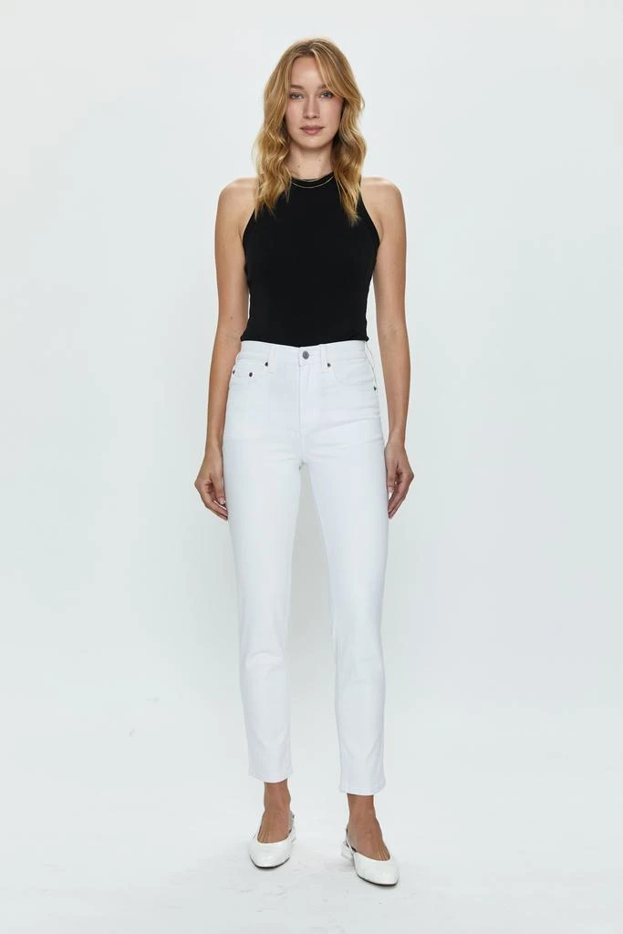 Pistola Denim Madi High Rise Slim - White 5