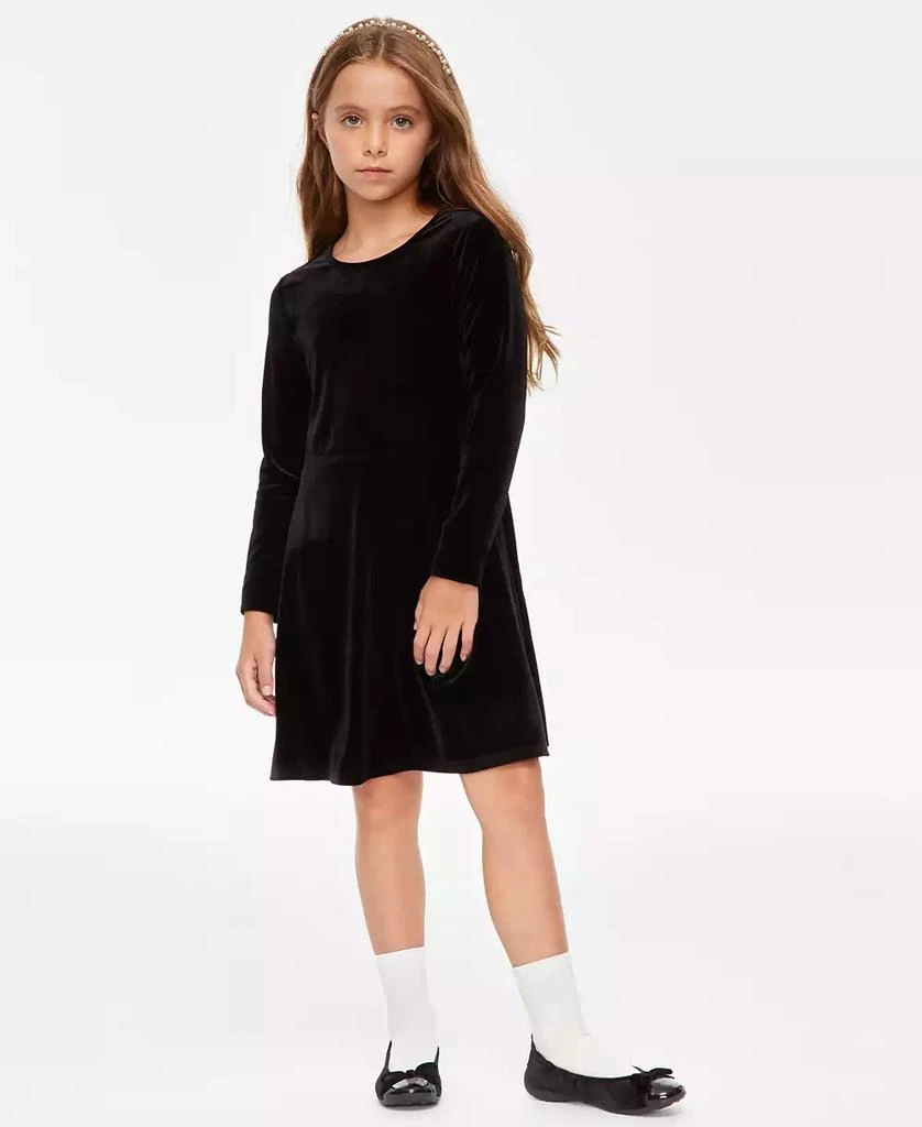 INC International Little & Big Girls Mommy & Me Velvet Dress, Created for Macy's 1