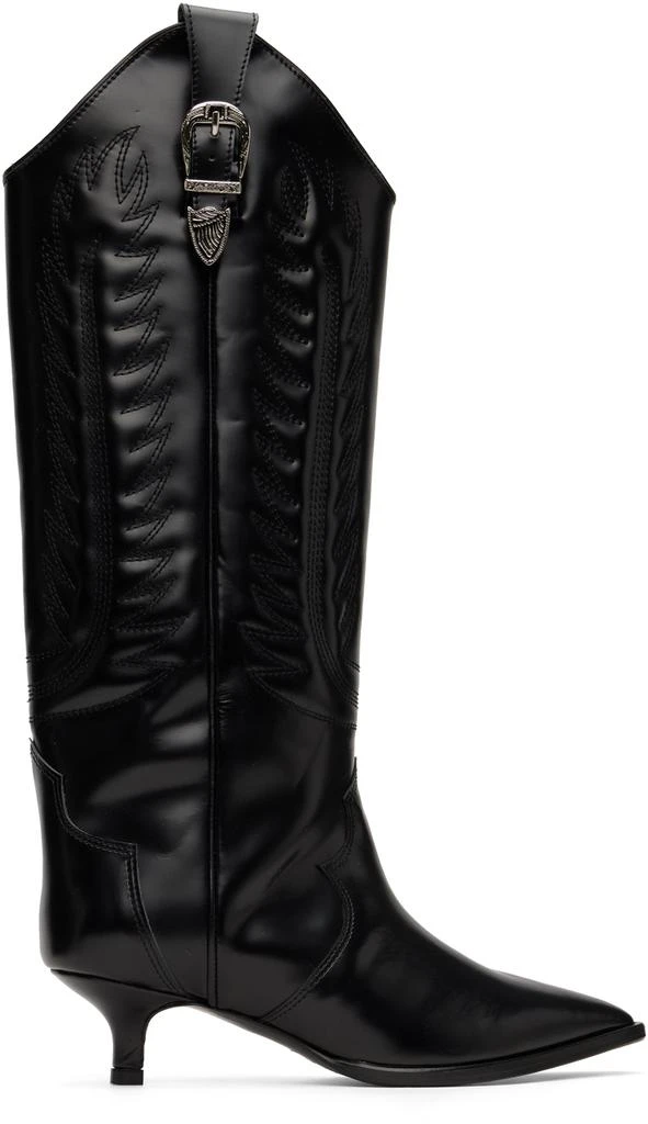 Toga Pulla Black Western Tall Boots 1